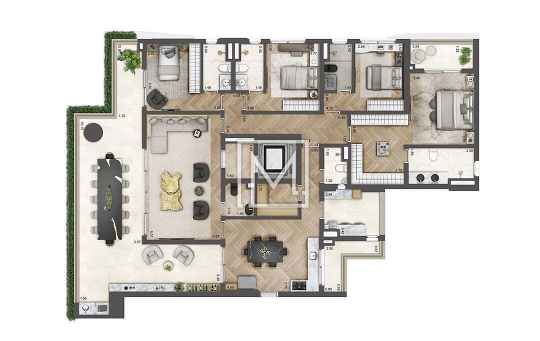 Apartamento à venda, 246 m² por R$ 4.230.517,00 – Chácara Klabin – São Paulo/SP — foto 4 de 35