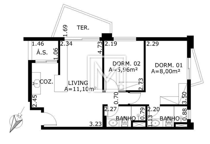Apartamento para alugar, 64 m² por R$ 10.700,00/mês – Vila Olímpia – São Paulo/SP — foto 2 de 16
