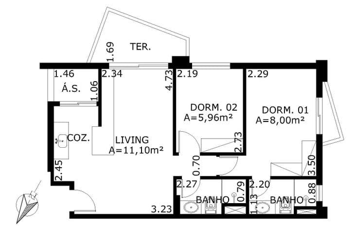 Apartamento para alugar, 64 m² por R$ 10.700,00/mês – Vila Olímpia – São Paulo/SP — foto 2 de 16