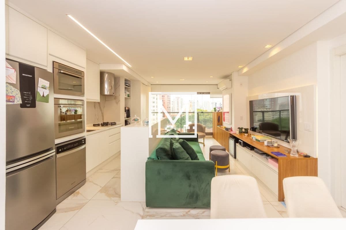 Apartamento com 2 dormitórios à venda, 75 m² por R$ 1.350.000 - Mirandópolis - São Paulo/SP